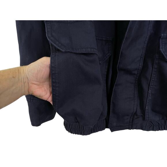 Bulwark Protective Apparel Blue Full Zip Jacket Men's Large FR Flame Resistant - Picture 5 of 15